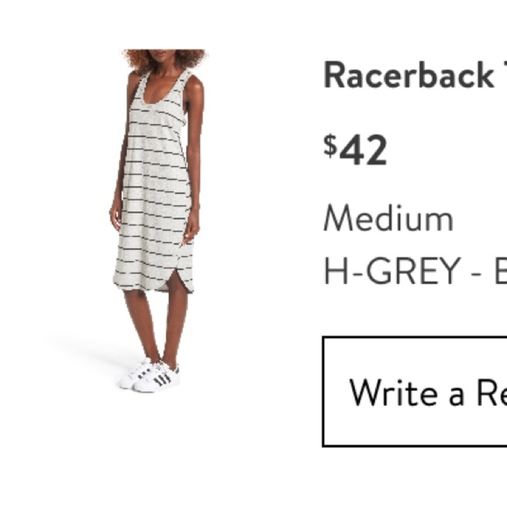 Nordstrom racer back tank dress